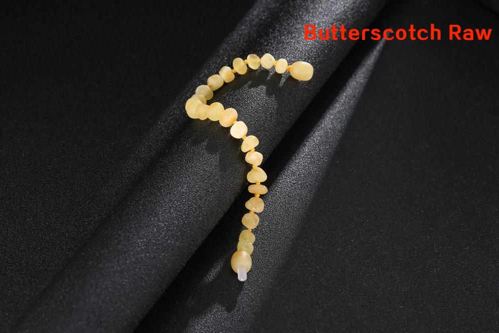 Baltic Amber Teething Bracelet/Anklet for Baby - Simple Package - 10 Colors - 4 Sizes - Lab Tested